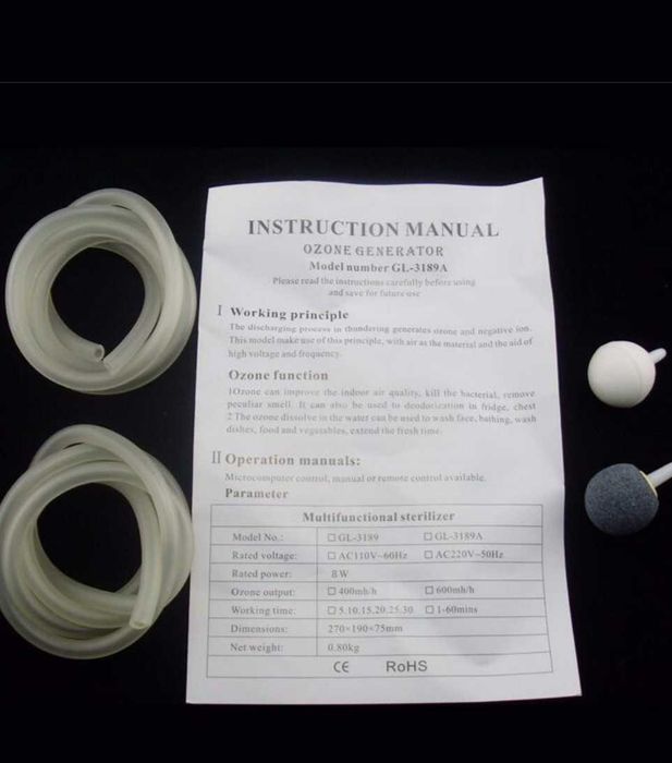 Generator de Ozon/Sterilizator fructe, legume si carne/Purificator apa