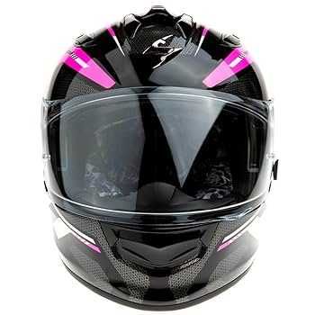 Мото Каска SCORPION EXO-491 KRIPTA Pink-Black, вградени очила