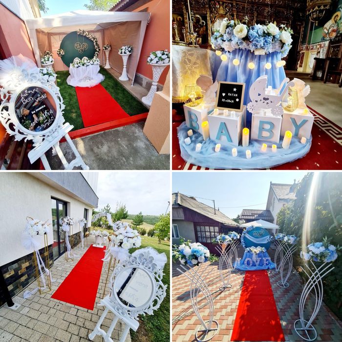 Nunta botez aranjamente flori/baloane/Cabina foto/360 video/Fum miri