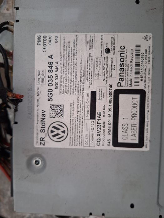 Display Navigație Vw Golf 7 an 2014, 5G0919605D,,5G0035846A