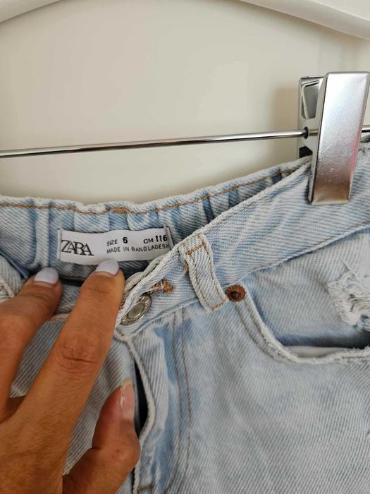 Детски къси дънкови панталони Zara 6 години 116 см
