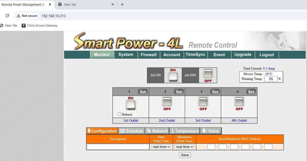 Smart Power PDU (SP-4L)