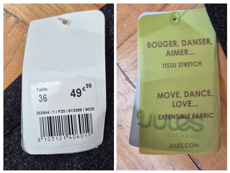 Pantaloni conici eleganţi office Jules, Slim, damă - 36