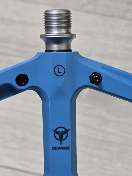 Pedale MTB GEWAGE – Platformă Lată, Antiderapante, Nylon, Albastre