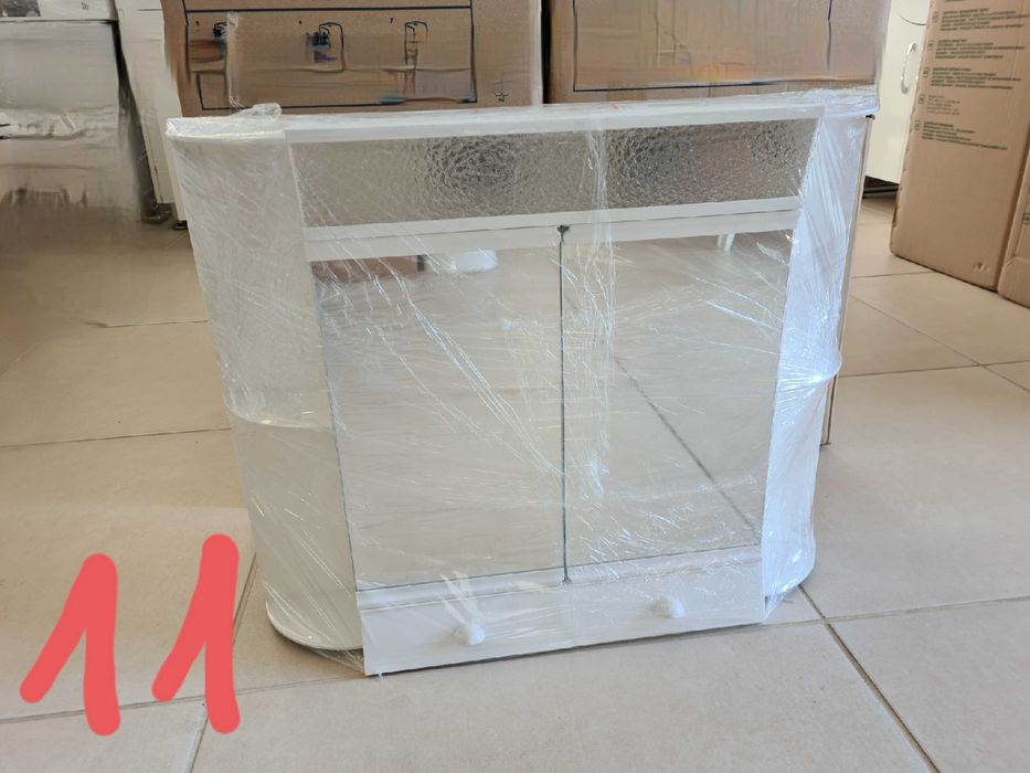 PVC Шкаф за Баня Различни Модели Огледало Водоустойчиви