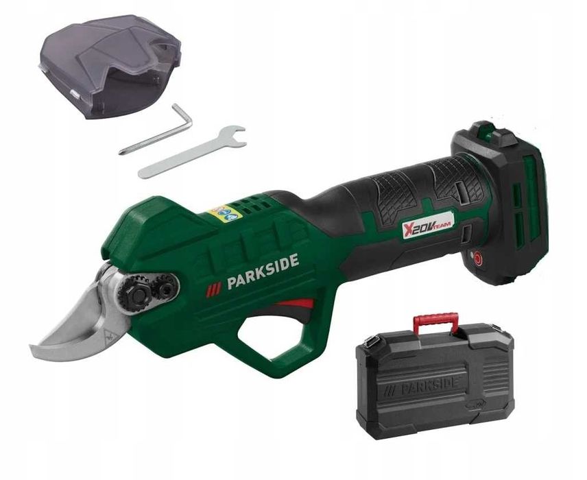Foarfeca de gradinarit electrica fara fir PARKSIDE PAAS 20-Li, 20V, cu baterie 2Ah si incarcator