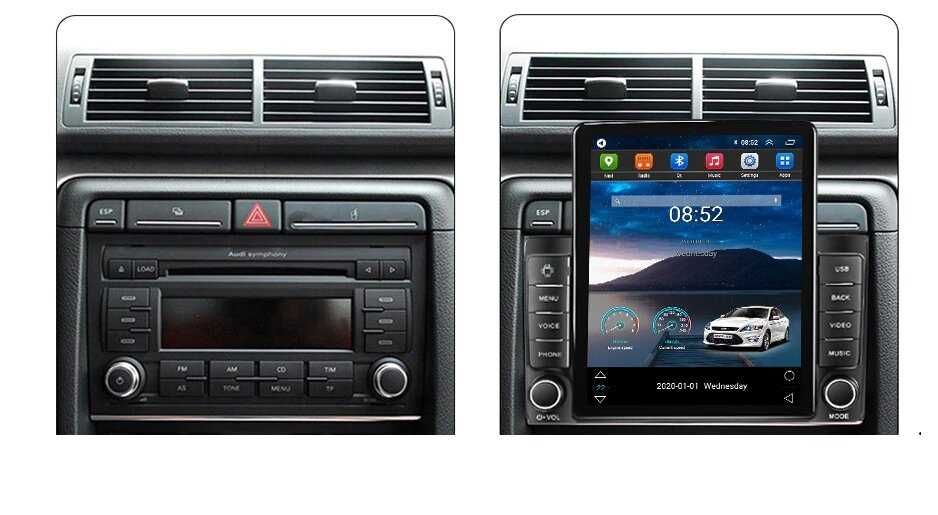 Navigatie Audi A4 Seat Exeo din 2001 - 2008 Ecran TESLA 9.7 inch 4GB