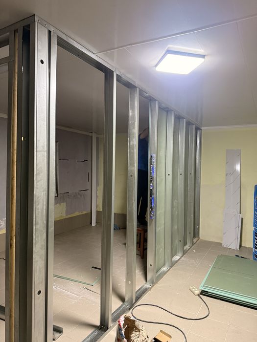 Гипсокартон работа перегородка