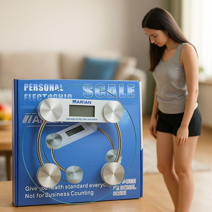 Стъклен дигитален кантар до 150 кг - ARIAN