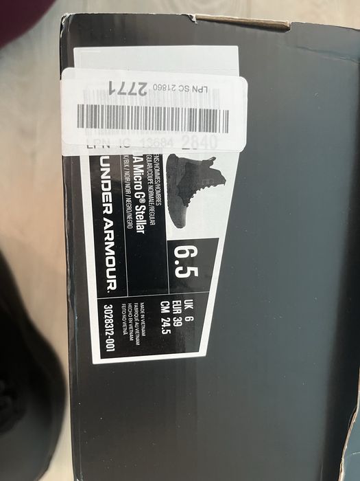 Кубинки Under Armour 39 номер