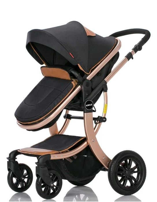 Коляска универсальная 2 в 1 AIMILE Wingoffly, черный