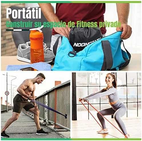 Фитнес ластици комплект 4 нива с дръжки и анкър