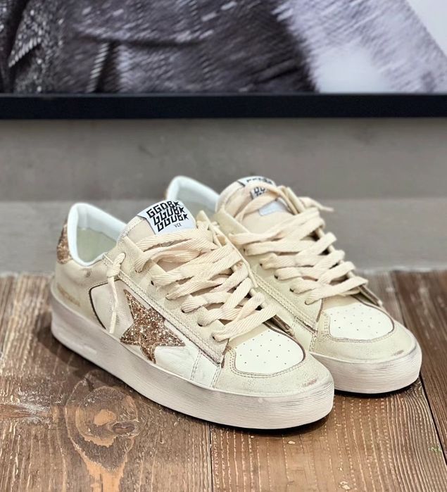 Golden Goose Stardan Brown Glitter