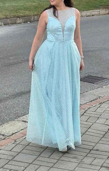 Официална небесносиния рокля