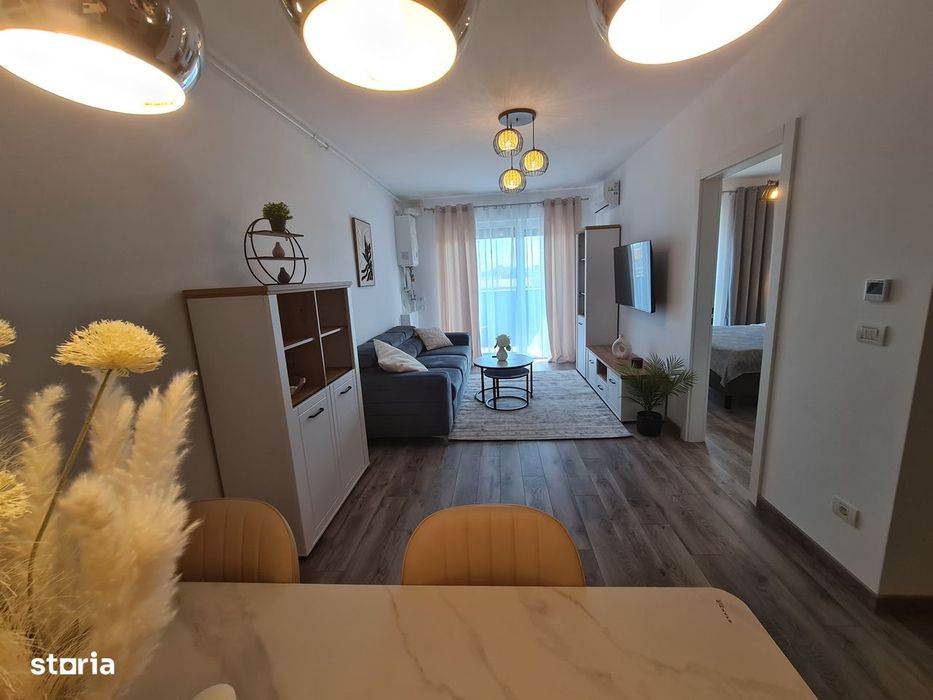 Inchiriez ap.2 camere ADORA PARK 7, NOU, Lux,Parcare, 2Smart Tv,Balcon