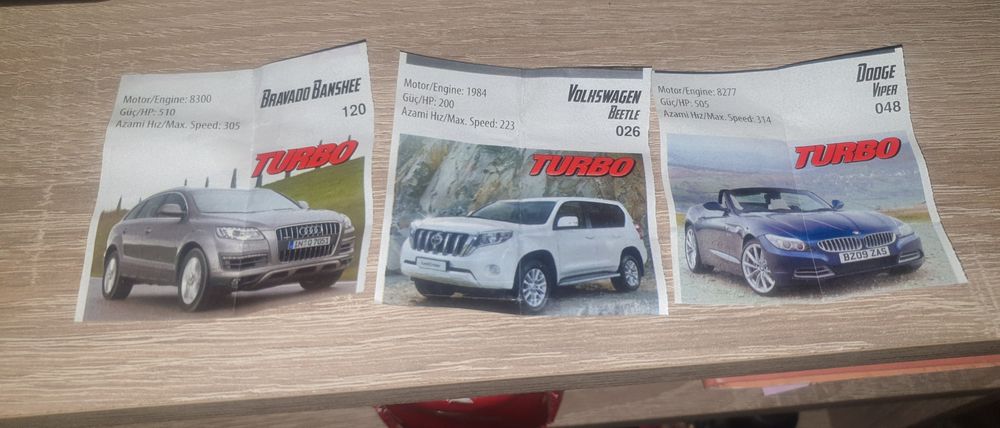 Картинки от дъвки TURBO