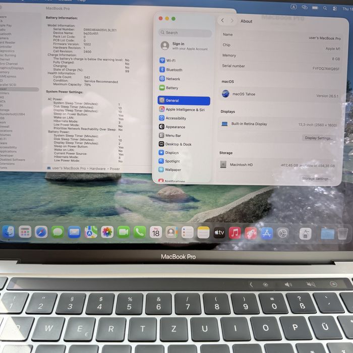 MacBook Pro 13 M1/512GB/8GB/8 CPU/8GPU