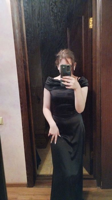 Платье чёрное длиное