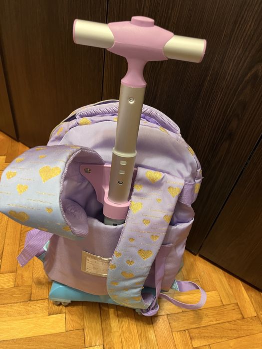 Set ghiozdan cu roti din silicon