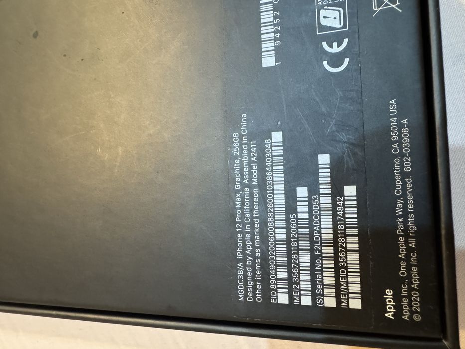 Iphone 12 pro max 256 gb