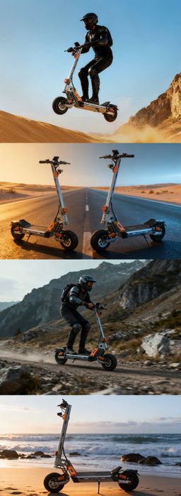 Электросамокат MINI TANK S7 | 2400W полный привод 75 км/ч внедорожник