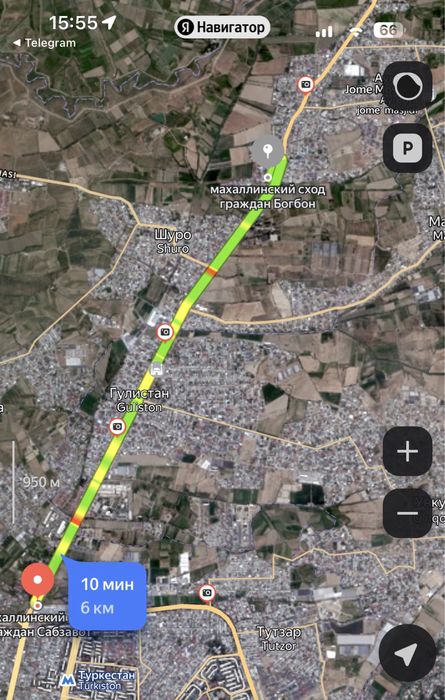 Uch qaxramon postidan 10 minutlik Uchastka xovli sotiladi 1.5 sotix