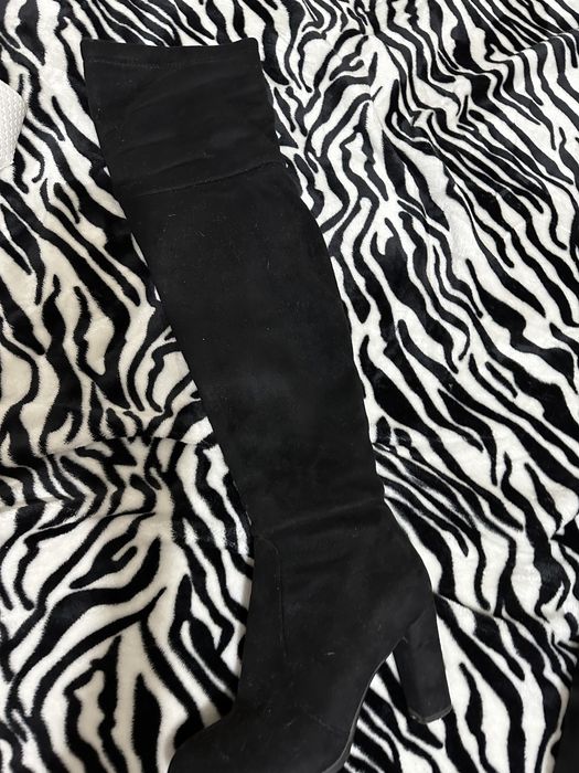 Ботфорты замшевые сапоги теплые 37