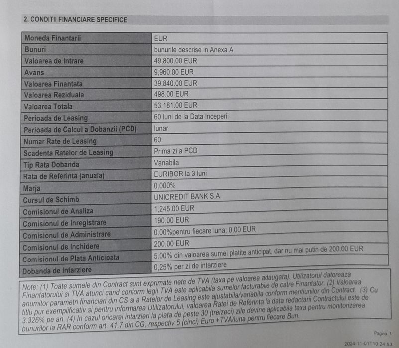 Predare Leasing ford costom