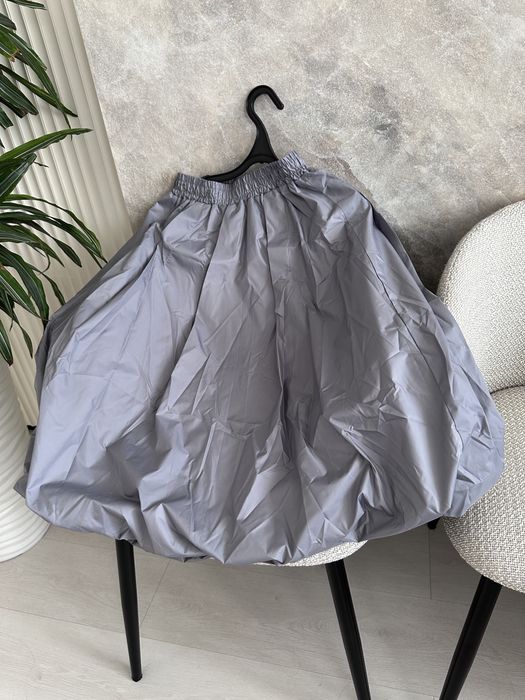 Юбка баллон серая