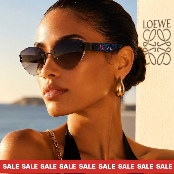 Loewe Graphic 2027 Дамски слънчеви очила с цветни графики на рамката