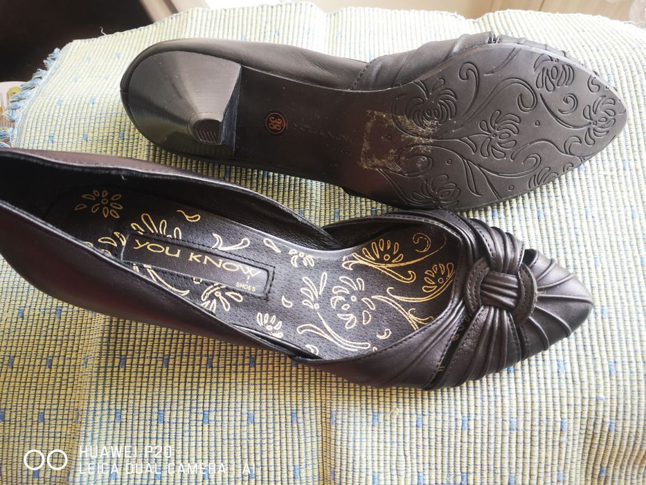 Pantofi negri piele mărime 38