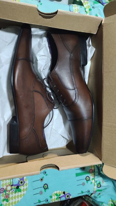 Стилни мъжки обувки от естествена кожа Ted Baker №47/48