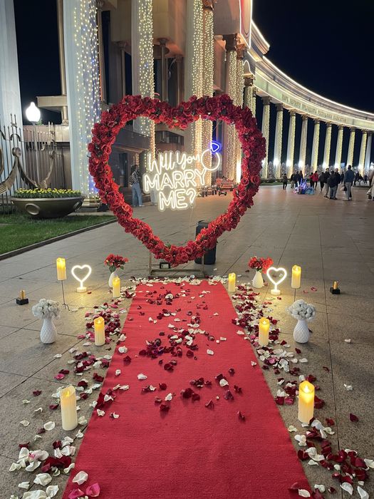 Marry me ! Сөз салу ! Предложение руки и сердца !