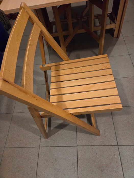 Masa extensibila cu 4 scaune, 160 cm x 90 cm