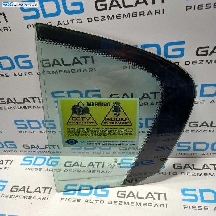 Geam Sticla Fix de pe Usa Stanga Spate Volkswagen Passat B7 Berlina Sedan 2010 - 2015 [0987]