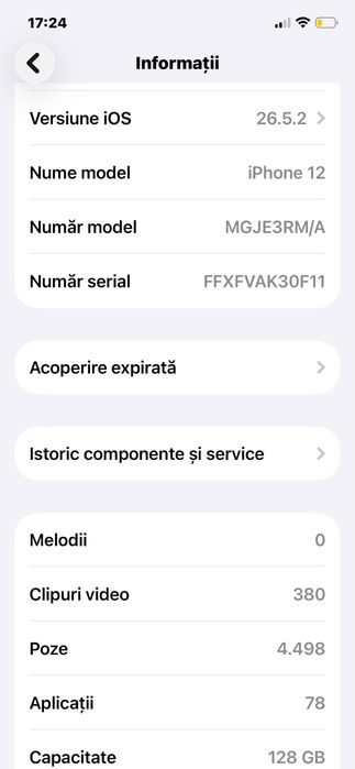 Vand Iphone 12 , 128 Gb