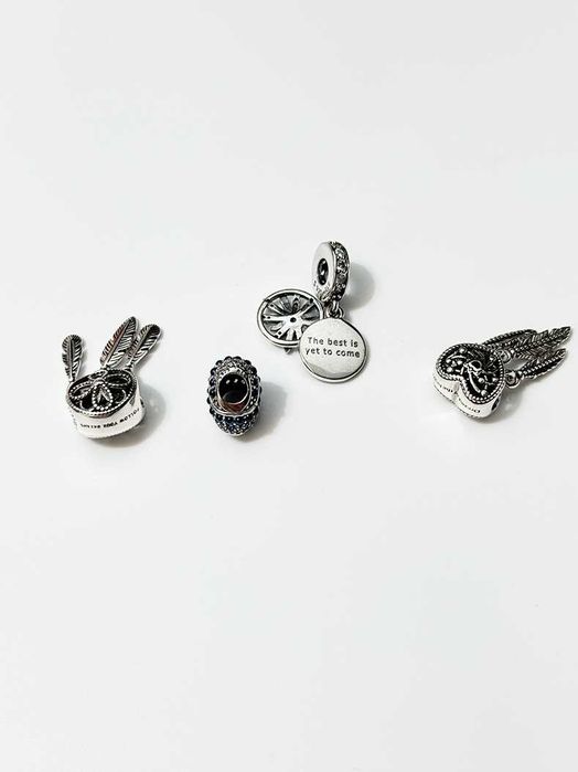 Set 4 talismane/charmuri visator (dreamcatcher) - argint - vand lotul sau la bucata