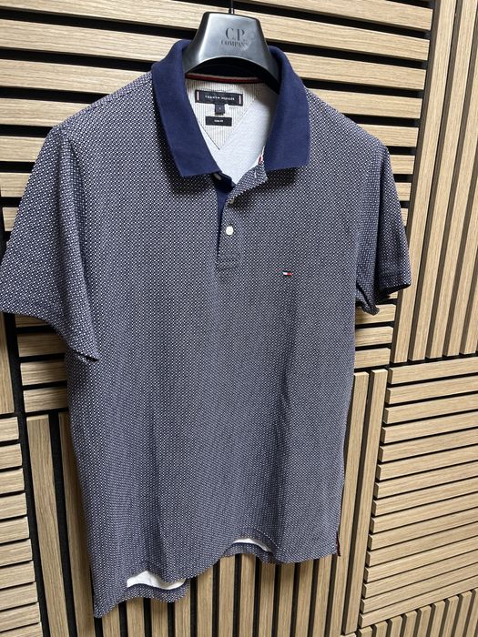 Tommy Hilfiger : Micro Print Polo Shirt - M/L Оригинал