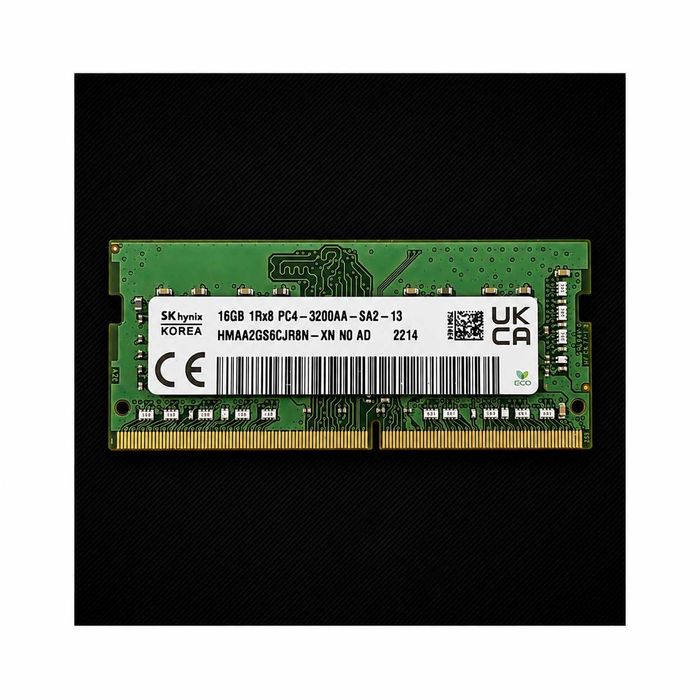 Memorie RAM laptop SODIMM SK HYNIX 16GB DDR4 3200MHz HMAA2GS6CJR8N-XN N0 AD / 1Rx8 PC4-3200AA-SA2-13 - testata, perfect functionala - asigur montaj