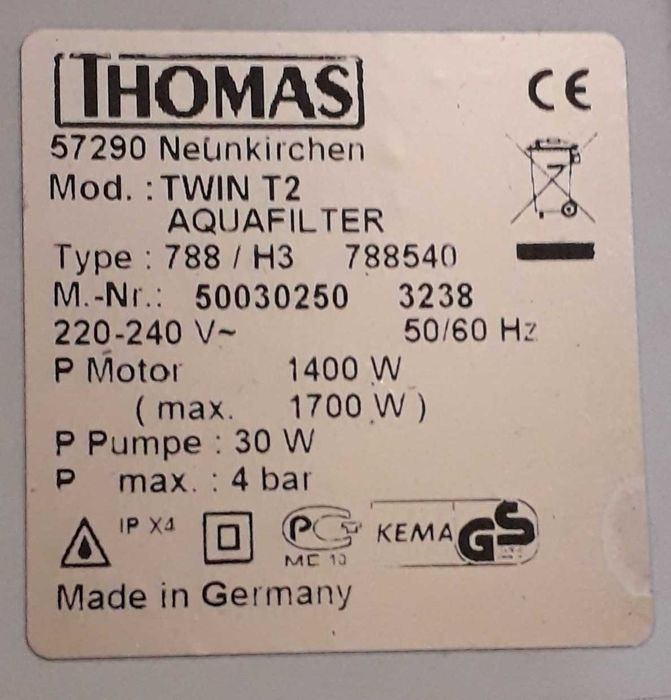 Пылесос моющий Thomas Twin t2