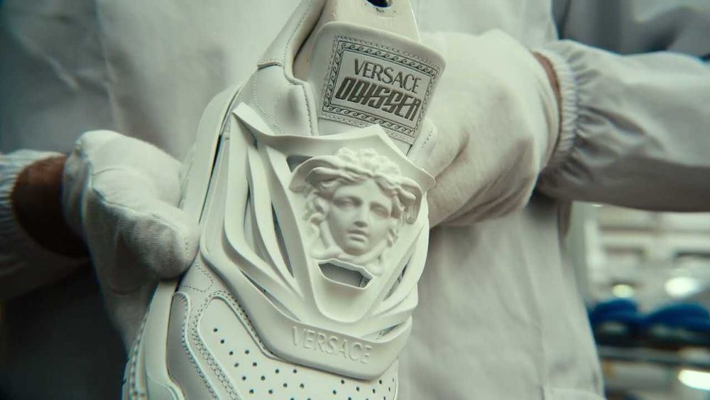 [Premium Quality] Adidasi/sneakers barbati Versace Odissea Full White