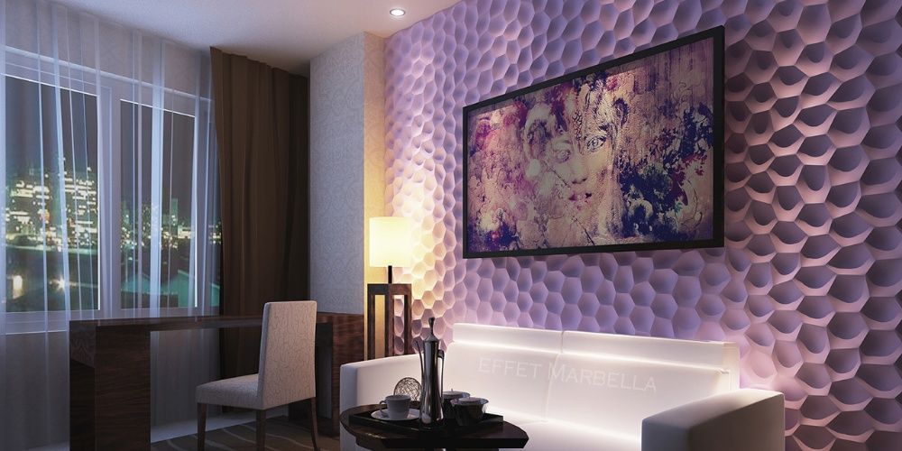 Декоративни 3D панели - 3д гипсови панели, облицовки за стени 0041