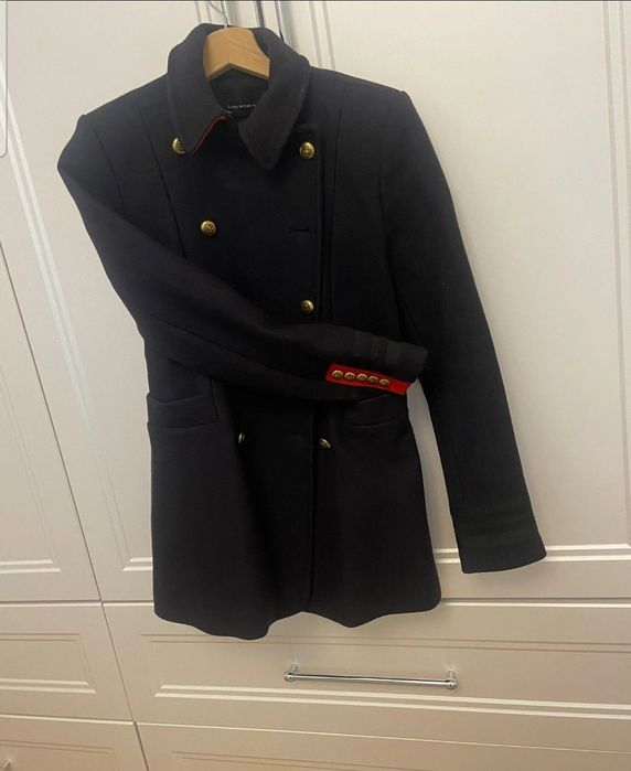 Palton Zara din lână monteco