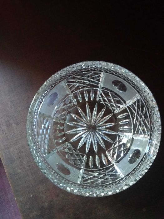 Ваза и салатница-конфетница хрустальные