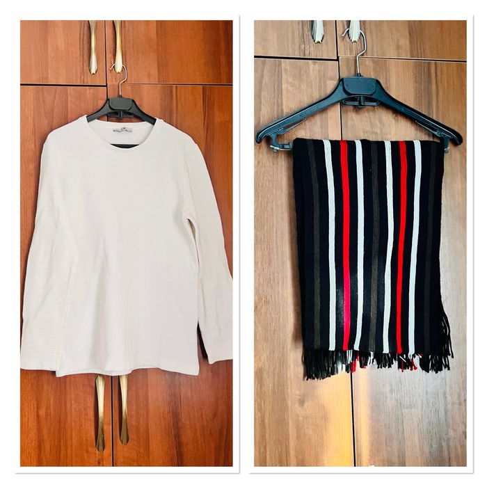 Джемпер, шарф, размер 48-50