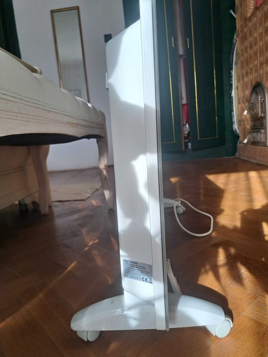 Convector electric AlecoAir C20 Heatix alb WiFi, pentru 30mp, 2000W, 2 trepte incalzire, IP24, Aplicatie
