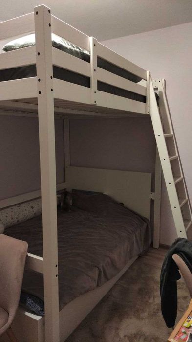 IKEA легло с надстройка STORÅ, 140x200 см