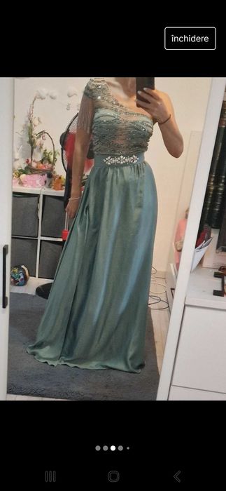 Rochie verde Bby, marimea xs, 34