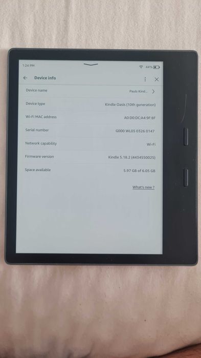 Kindle Oasis 10th generation