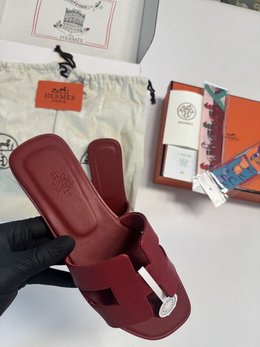 *PREMIUM* Papuci Hermès , Full Box, Mărimi 35/41 , 100% Piele Naturală